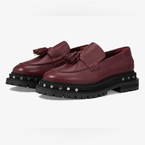 🆕️ Free People Teagan Tassel Loafers in Mulberry