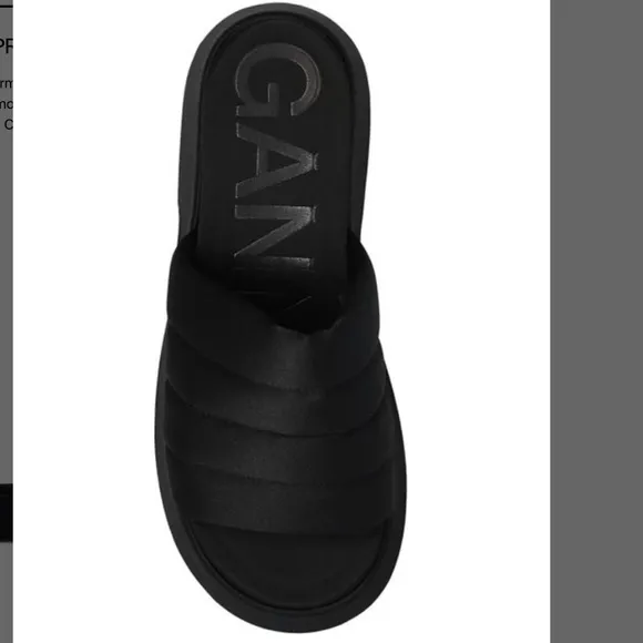 ❤️❤️ GanniWomen's Black Platform Slides❤️❤️