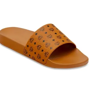 ✅ SALE!!  MCM Visetos Monogram Logo Print Slides Sandals Women's Size 5