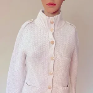 💕💕 Vintage Talbots Cream / Off-White Thick Sweater Size: Medium petite