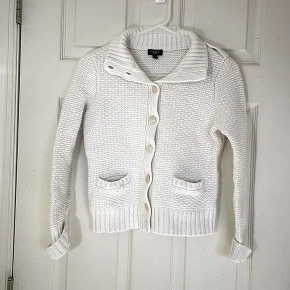 💕💕 Vintage Talbots Cream / Off-White Thick Sweater Size: Medium petite