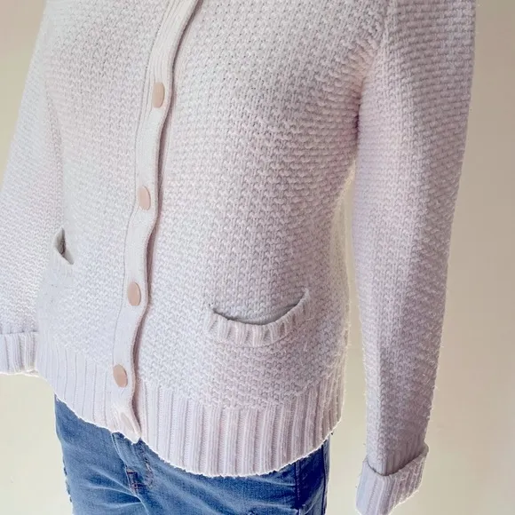 💕💕 Vintage Talbots Cream / Off-White Thick Sweater Size: Medium petite