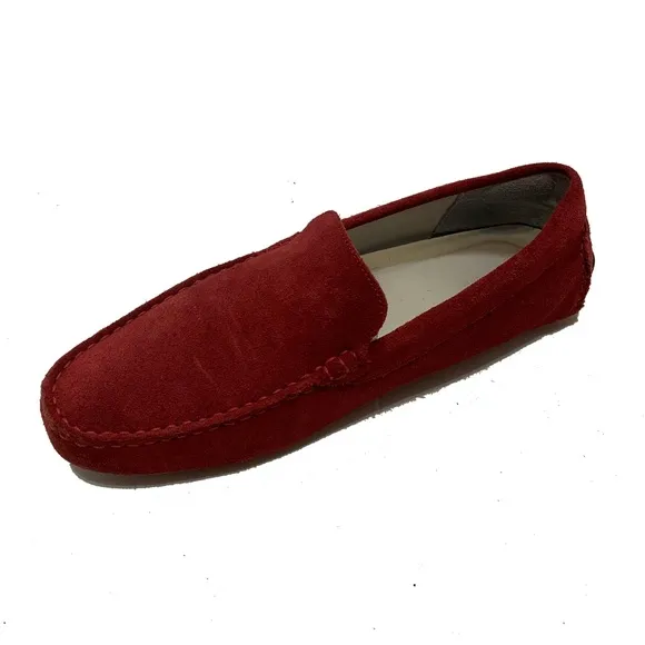 10 / Lacoste Men's Red Suede Loafers
