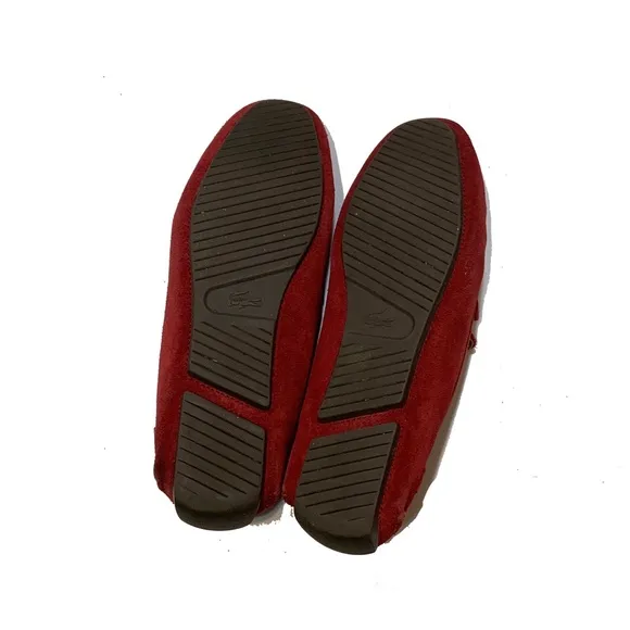 10 / Lacoste Men's Red Suede Loafers