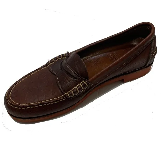 11 / Gokey Bison Penny Loafer Classic Brown Leather Loafers