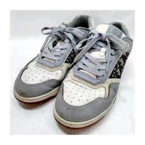 $1395 Authentic CHRISTIAN DIOR Made in ITALY Men's Gray Leather Sneakers Sz.44