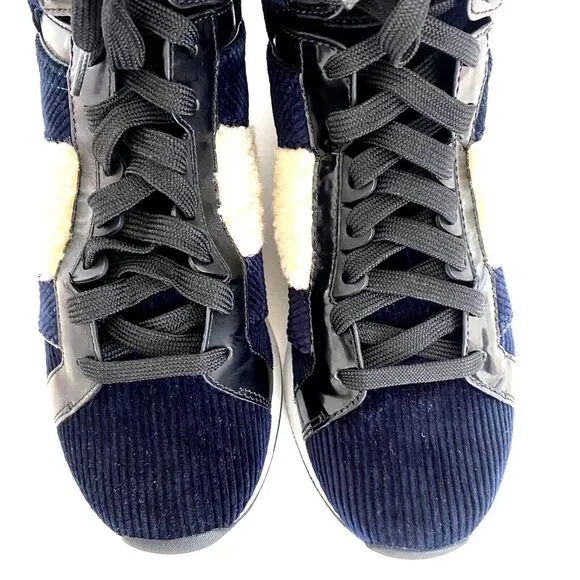 3.1 Phillip Lim Blue‎ Trance High Top Trainers Sneakers Size 39