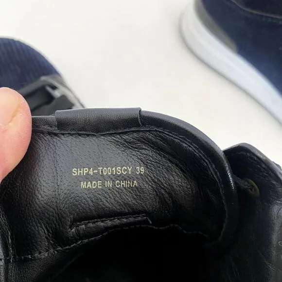 3.1 Phillip Lim Blue‎ Trance High Top Trainers Sneakers Size 39