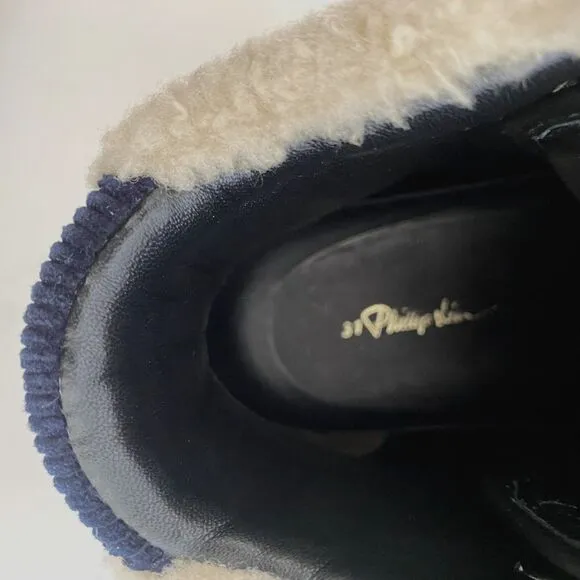 3.1 Phillip Lim Blue‎ Trance High Top Trainers Sneakers Size 39