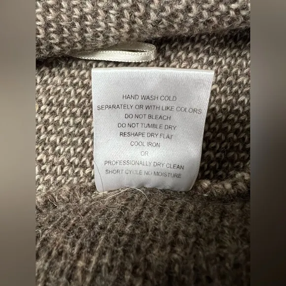 A. IDA. Wool Cardigan Sweater