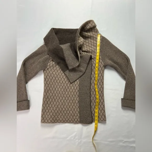 A. IDA. Wool Cardigan Sweater