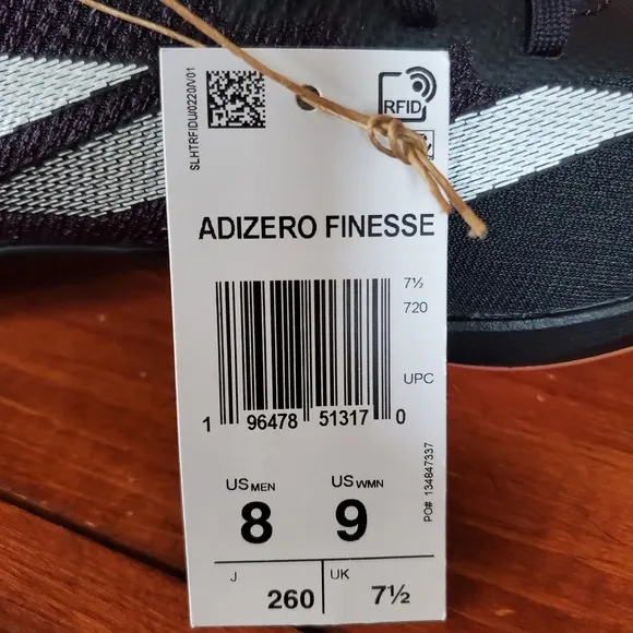 Adidas Adizero Finesse Track Field Spikes‎ Men 8 Black IG9910 W/Bag New