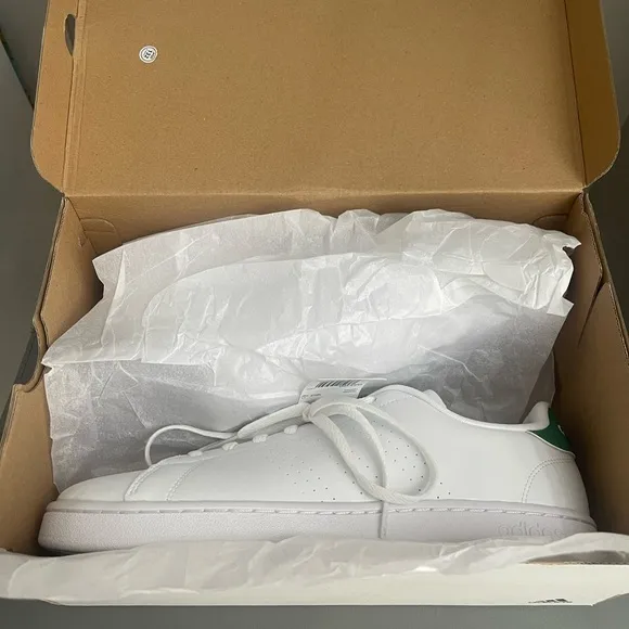 Adidas Advantage Men’s Sneakers White/Green Size 11.5
