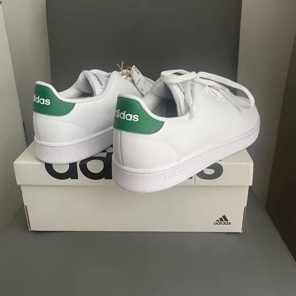 Adidas Advantage Men’s Sneakers White/Green Size 11.5