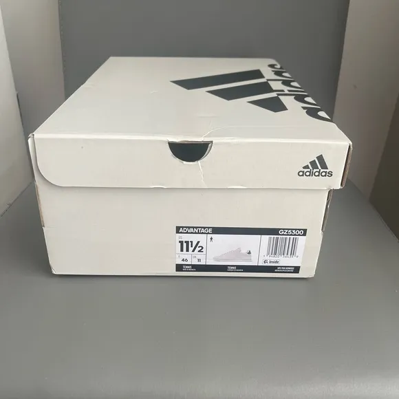 Adidas Advantage Men’s Sneakers White/Green Size 11.5