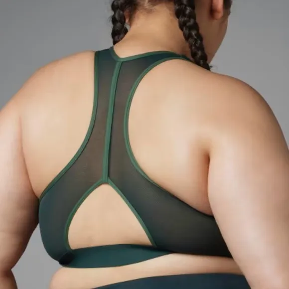 Adidas Authentic Balance Yoga Medium Support Sports Bra Green 2X