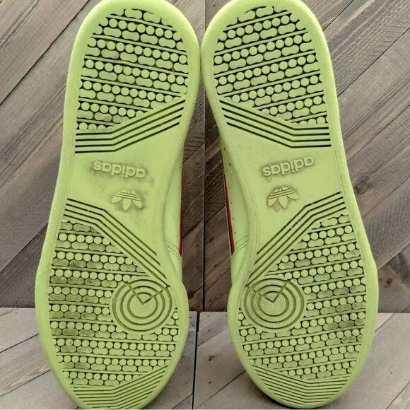 Adidas Continental 80 Semi‎ Frozen Yellow Fashion Sneakers Mens Size 10 Shoes