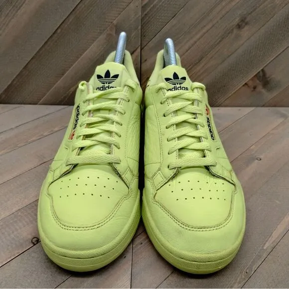 Adidas Continental 80 Semi‎ Frozen Yellow Fashion Sneakers Mens Size 10 Shoes