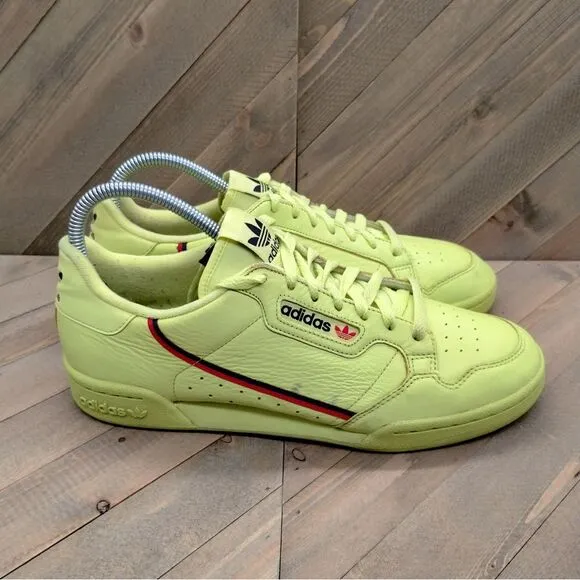 Adidas Continental 80 Semi‎ Frozen Yellow Fashion Sneakers Mens Size 10 Shoes