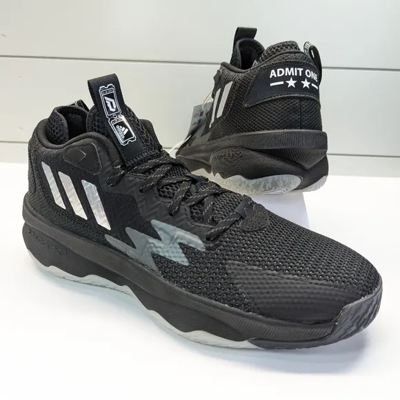 Adidas Dame 8 Admit One Core Black GY6461 Fashion Casual Running Unisex Sneakers