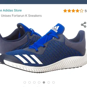 Adidas Fortarun K 200 Ortholite Men's Non-marking Soles Sneakers - Size 7