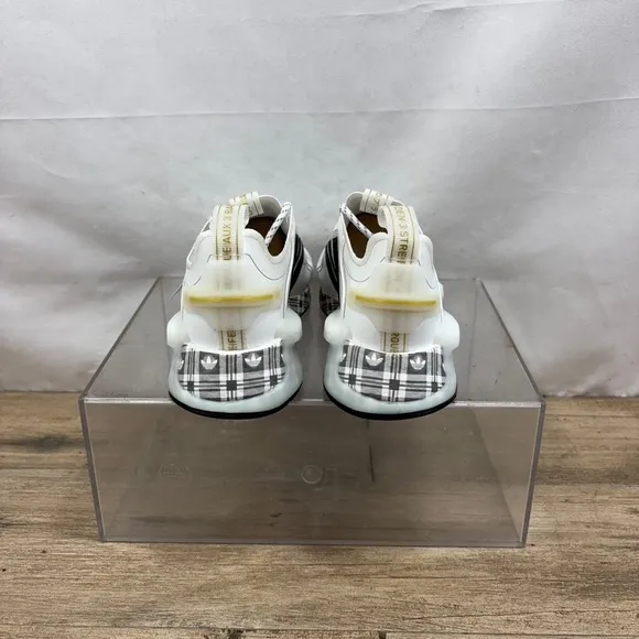 adidas Nmd V3 Mens Fashion Sneakers in White Black - 4