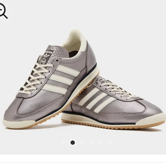 Adidas Originals SL 72 OG Women's Sneakers in Purple Metallic &amp; Off White sz 7