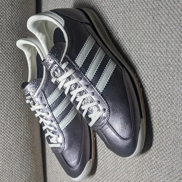 Adidas Originals SL 72 OG Women's Sneakers in Purple Metallic &amp; Off White sz 7