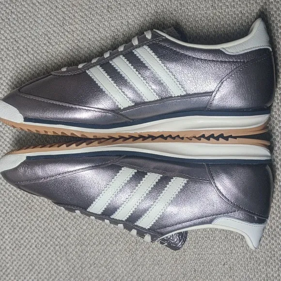 Adidas Originals SL 72 OG Women's Sneakers in Purple Metallic &amp; Off White sz 7
