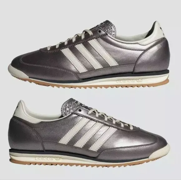 Adidas Originals SL 72 OG Women's Sneakers in Purple Metallic &amp; Off White sz 7