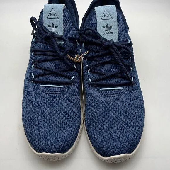 Adidas Originals x Pharrell Williams Hu sneakers in navy and off-white- Men 7- B