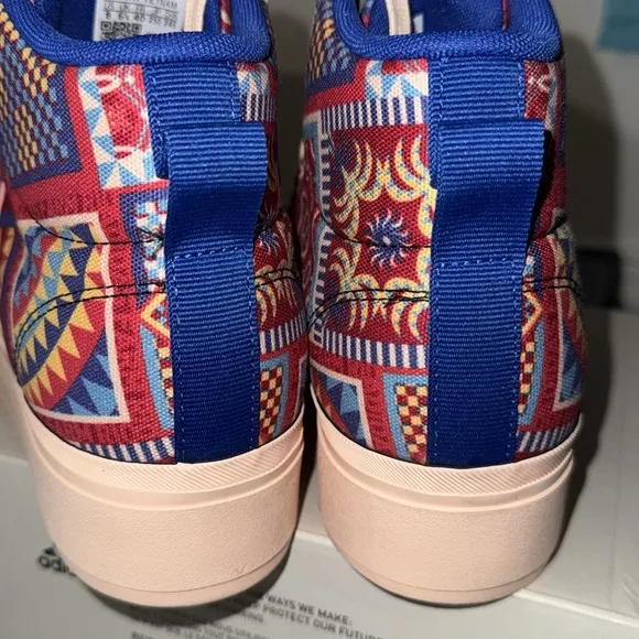 Adidas platform sneakers Bravada 2.0 Multicolor High top NEW size 8 skateboard