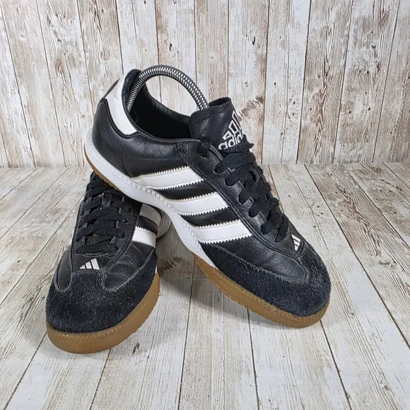 Adidas Samba Classic Indoor Soccer Shoes Black White Sneakers Mens 6.5