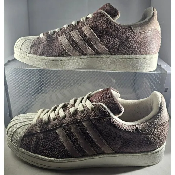 Adidas Superstar Leather And Suede Shell Toe US Womens Size 10 Sneaker