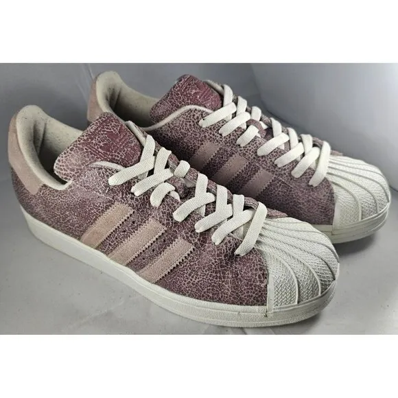 Adidas Superstar Leather And Suede Shell Toe US Womens Size 10 Sneaker