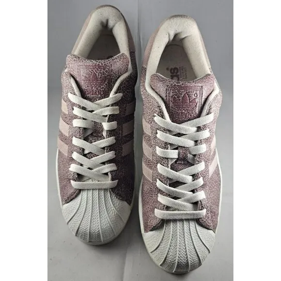 Adidas Superstar Leather And Suede Shell Toe US Womens Size 10 Sneaker