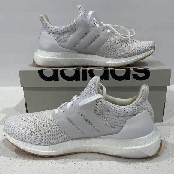 Adidas Ultraboost 1.0 Running Shoes Womens 7.5 ID9689 Silver/White Gum New
