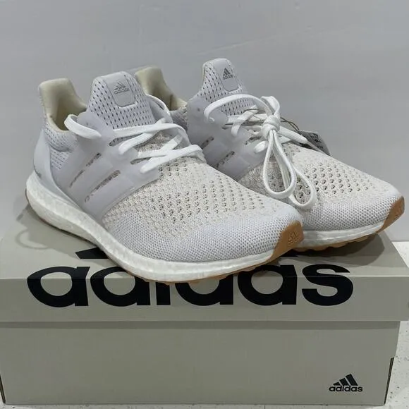 Adidas Ultraboost 1.0 Running Shoes Womens 7.5 ID9689 Silver/White Gum New