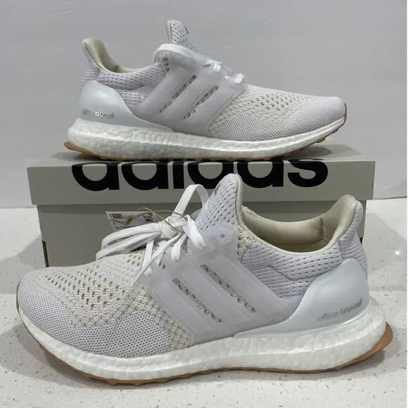 Adidas Ultraboost 1.0 Running Shoes Womens 7.5 ID9689 Silver/White Gum New