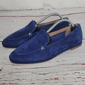 Aerosoles Blue Suede Loafers Size 7.5 NWOT