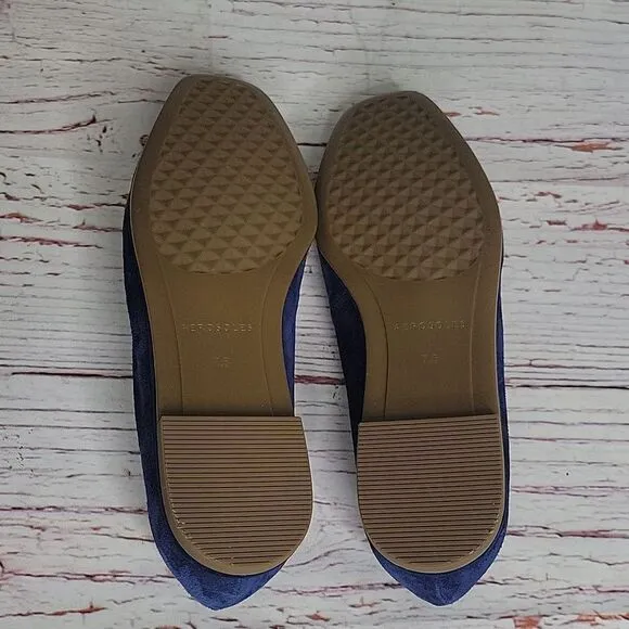Aerosoles Blue Suede Loafers Size 7.5 NWOT
