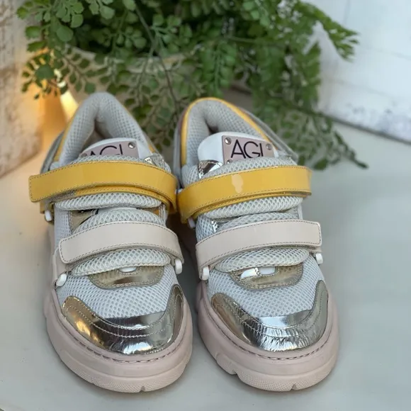 AGL Chunky Platform Patent Leather Velcro size 37/7