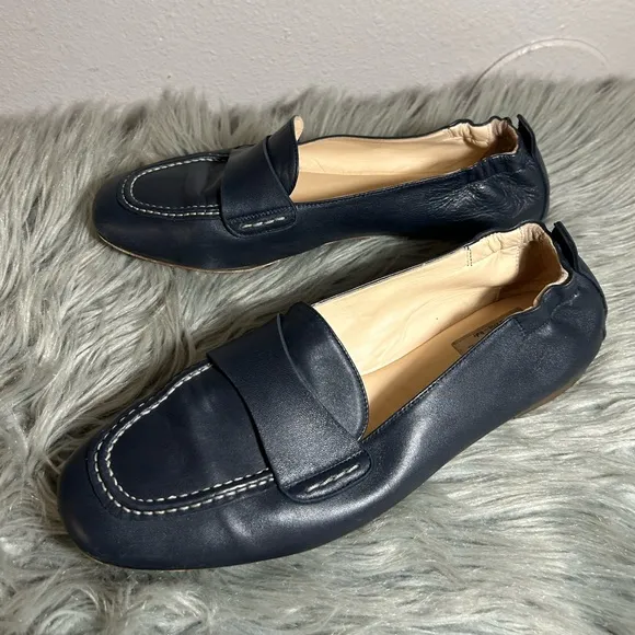 AGL Mara Loafers Navy Leather Loafers Size 41EU /11US