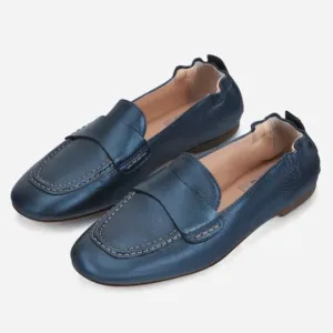 AGL Mara Loafers Navy Leather Loafers Size 41EU /11US
