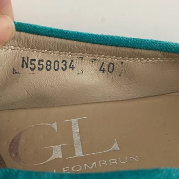 AGL Monica Teal Patent Leather &amp; Velvet Teal Ballet Flats