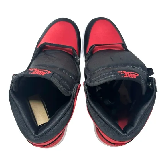 Air Jordan 1 Retro High OG Satin Bred FD4810061 Black/University Red Sz W9.5/M8