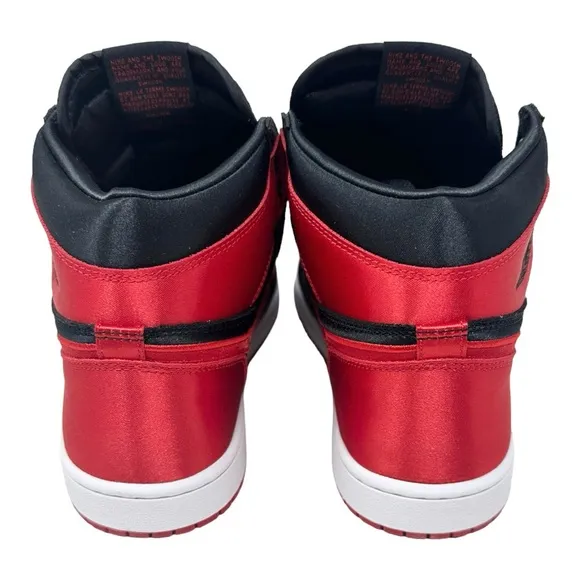 Air Jordan 1 Retro High OG Satin Bred FD4810061 Black/University Red Sz W9.5/M8