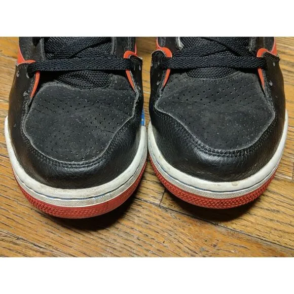 Air Jordan Flight 45 High Black Orange Blue Shoes 384519-027 Men's Size 13