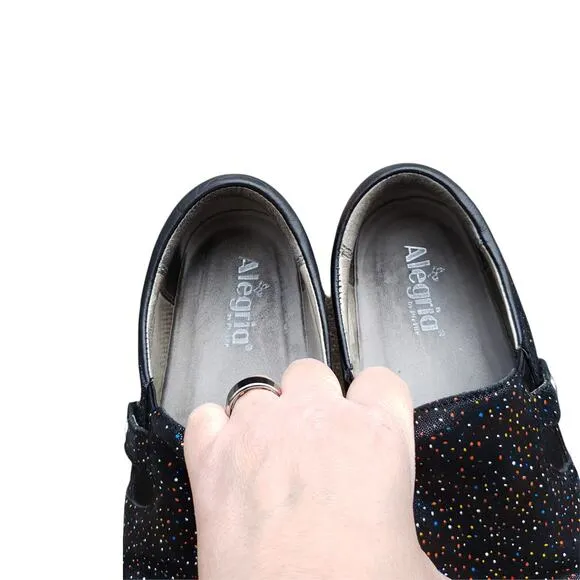Alegria KAR -763XW Paityn Sprinkles Loafers Slip On Comfort Clogs Sz EU 42