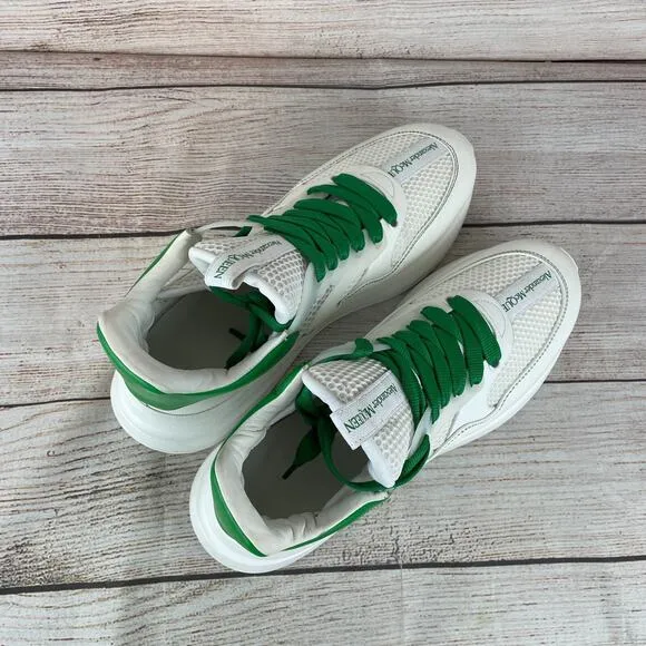 Alexander McQueen Oversized Runner Mens Sz 43 (10) Low-top Sneakers Green